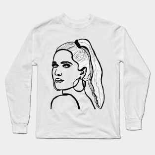 Bad at Love - a pop sketch of Halsey Long Sleeve T-Shirt